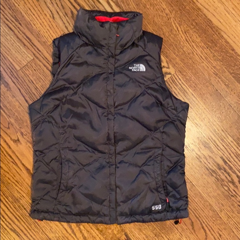 North Face Black Quilted Down Vest